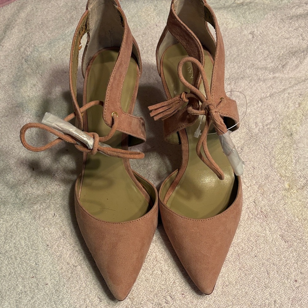 Ann Taylor Pink Suede Women's Heels
